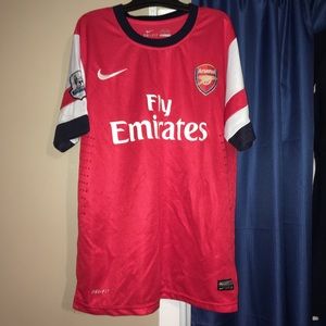 Nike Fly Emirates Arsenal Soccer Jersey #14